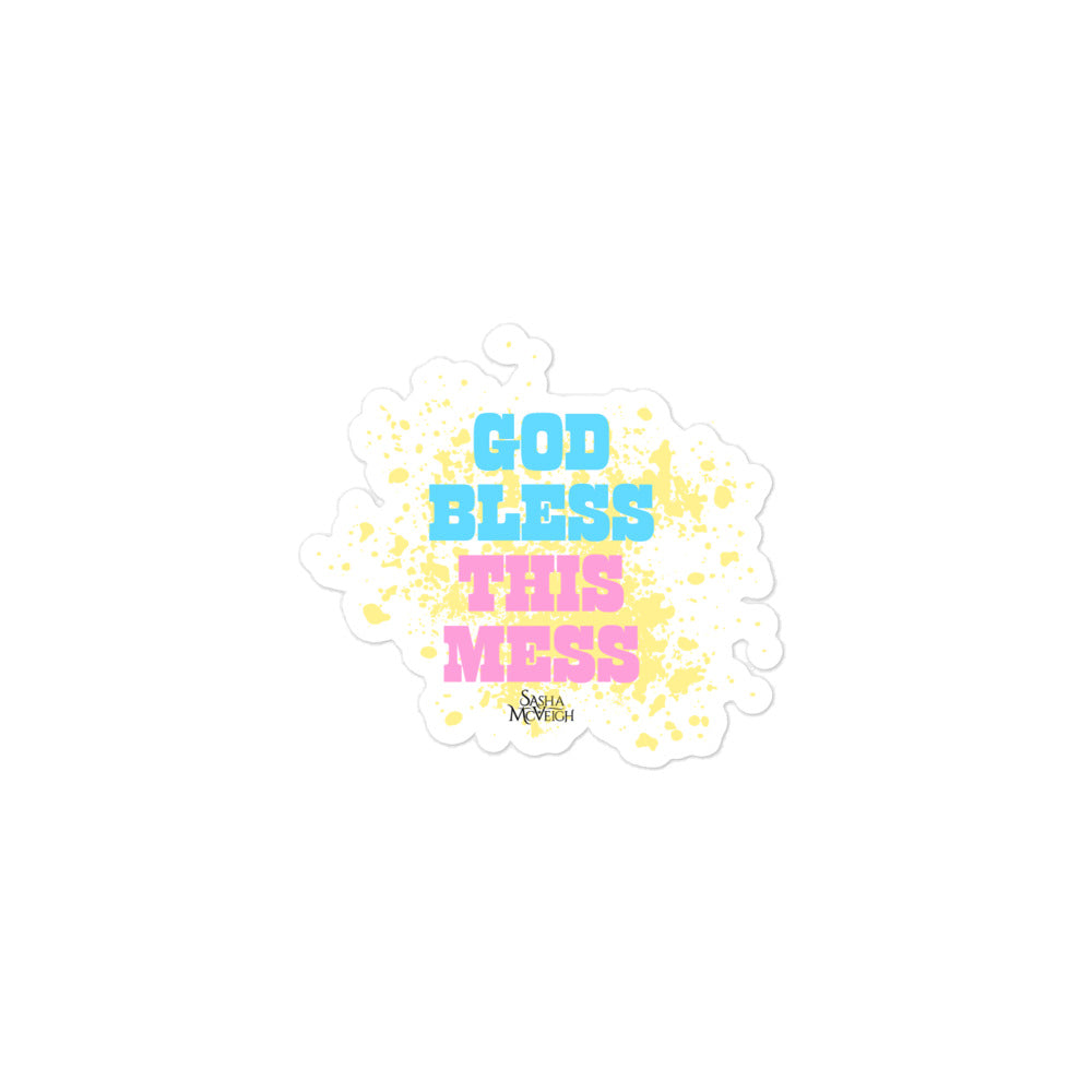 Sasha McVeigh GOD BLESS THIS MESS Sticker